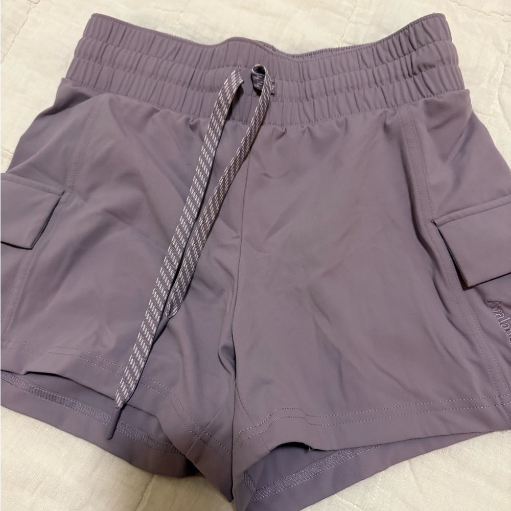Women's Drawstring Active Shorts in Lavender